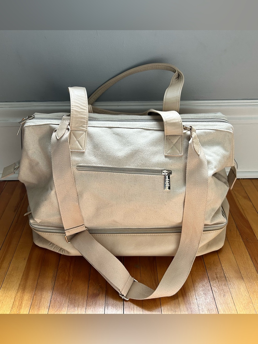 BEíS Canvas Weekender Tote Bag - Cream